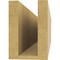 Ekena Millwork 4in. W x 6in. H x 28in. L Huntington Woodgrain TimberThane Rafter Tail, Primed Tan RFTUR04X06X28HUNRCPR - alternate 2